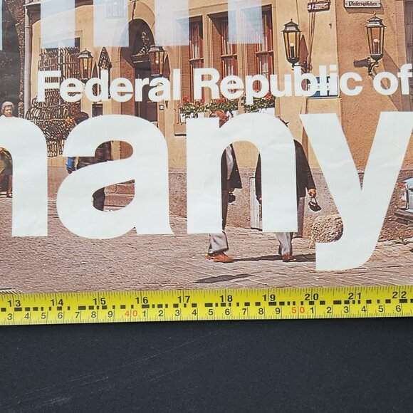 Rare Vintage Braniff Travel Poster for Federal Republic of Germany - Picture 10 of 10